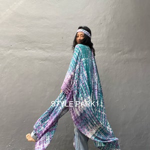 KS167/Kimono,Vacation Look, Loose fit Robe,Beach Cover up,Swim Cover up,Home dress