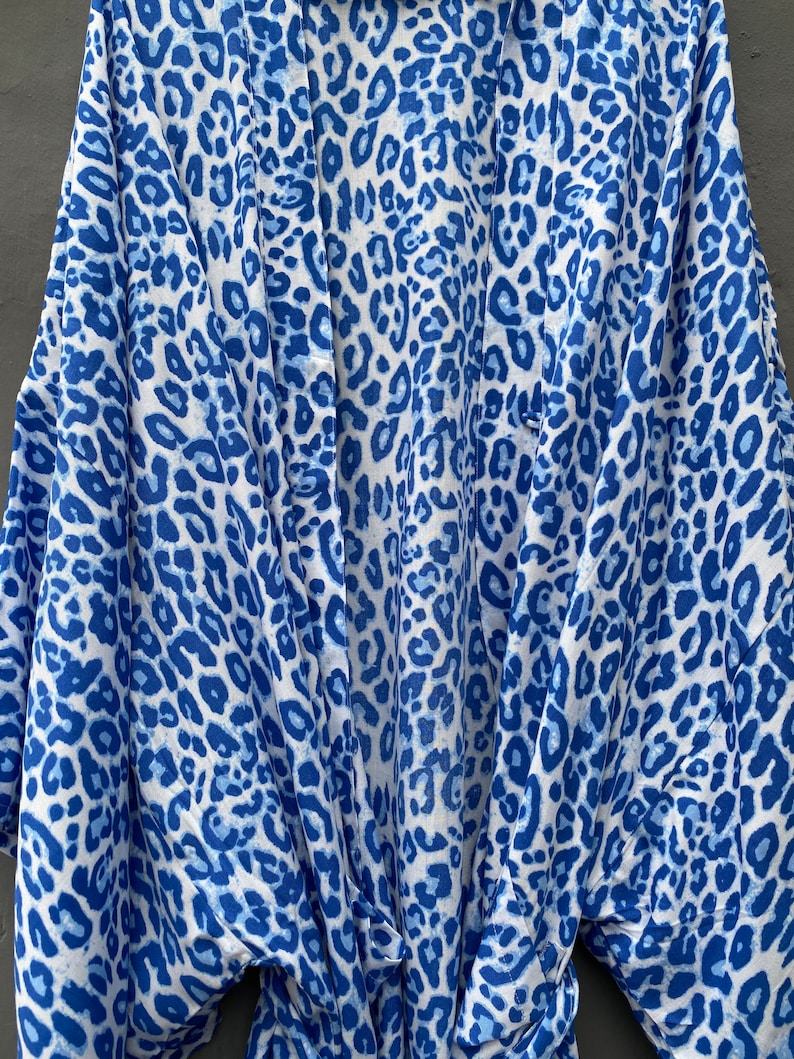 Lk49/leopard Kimono Robe Summerunisex Kimonotall - Etsy