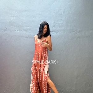 LY05/Maxi dress, Resort wear, Summer daily look, Boho dress,Simple,Home dress,Lyma dress image 8