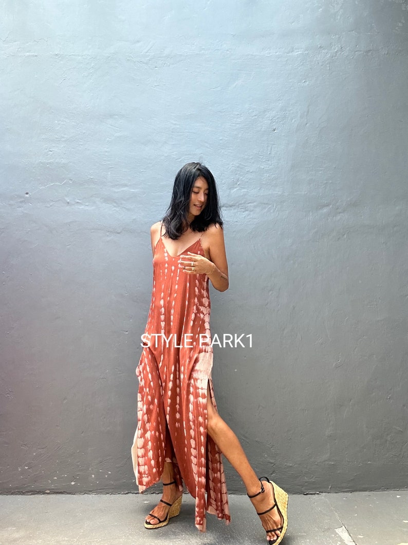 LY05/Maxi dress, Resort wear, Summer daily look, Boho dress,Simple,Home dress,Lyma dress image 8