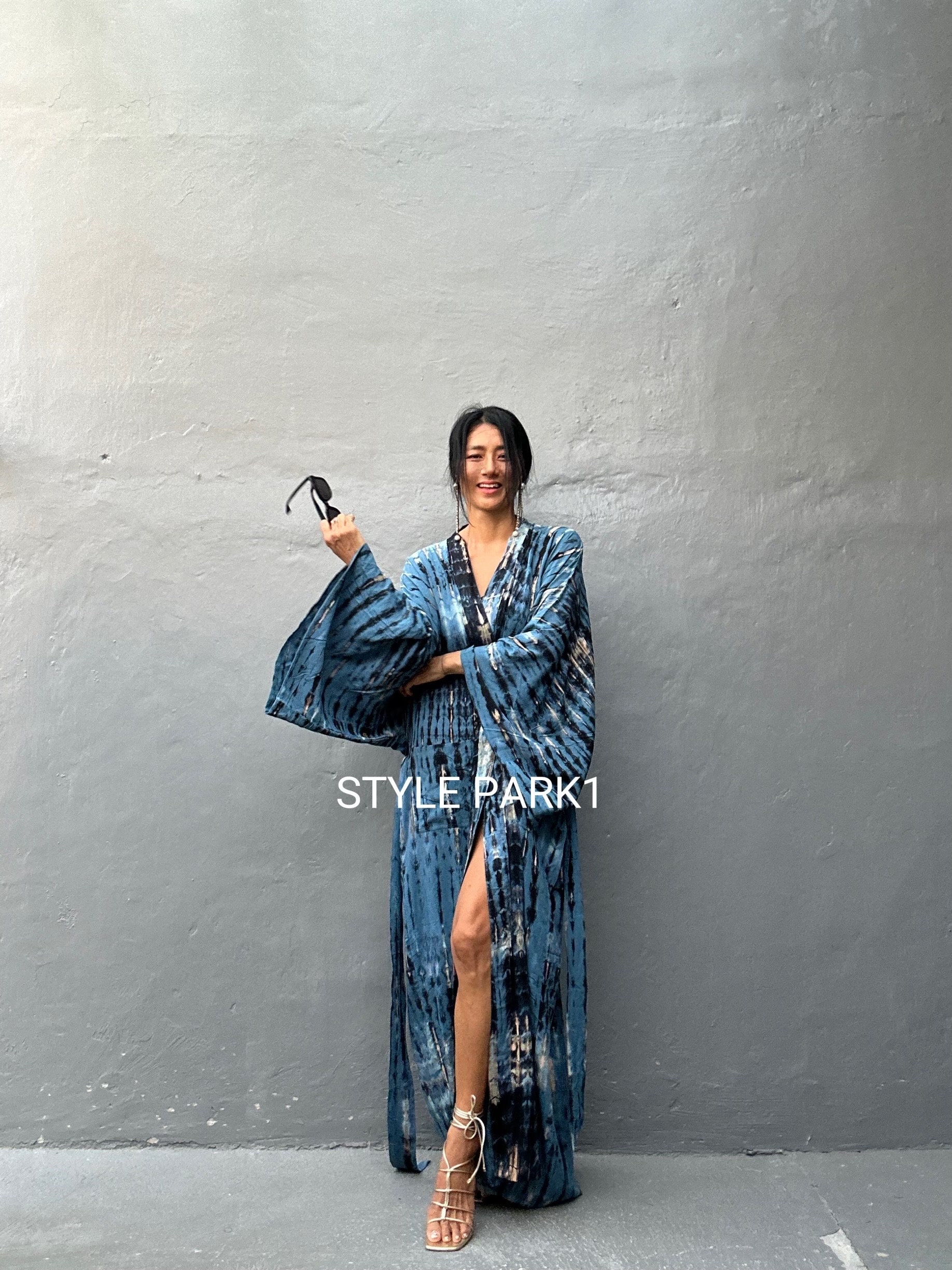 カンビオ 着物風KIMONO Denim Over Size Gown カンビオ 着物風KIMONO Denim Over Size Gown Free People