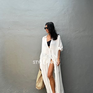 Jiml35/long Shirt Dress,maxi Dress,,loose Top, Summer Women Dress ...