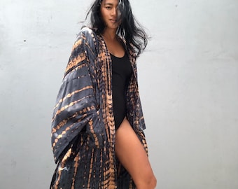 LKB05/Oversized lengte lange kimono, gewaad, zomer, unisex kimono, lange dames, vakanties, vakantielook