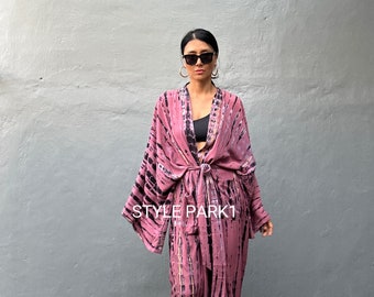 LKB163/Oversized length Long Kimono, Robe, Summer,Unisex Kimono,Tall Women’s,Vacations, Holiday Look