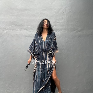 Sn137/kaftan Dress,lounge Wear ,summer Dress,arab Style,boho Dress ...