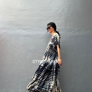 LV11/Maxi dress, Resort wear, Summer daily look, Boho dress,Simple,Home dress zdjęcie 6