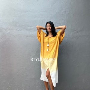 LN20/Kaftan dress , Resort wear, Bikini cover up, Beach dress, Boho chic ,Summer dress image 9