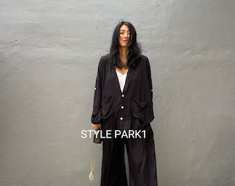 BS37/Two piece pajama set,Resort wear,Loose Fitting,Summer Outfits ,Unisex,Loungewear sets