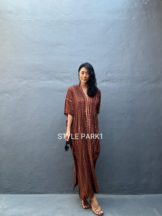 slim fit dress slacks Kaftan in Trillium