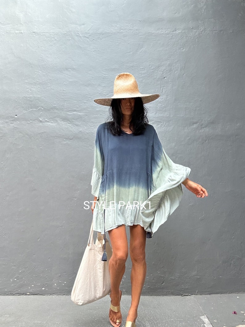 MD03/Stylish Boho Maxi dress,beach,cover up ,holiday,loose Fit top ,Summer dress,Daily,resort wear,Medewi dress zdjęcie 5