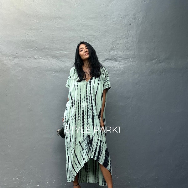 MXP138/Stylish Boho Maxi dress, beach, cover-up, holiday, loose Fit, Summer dress, Daily, resort wear, free size, Loose fit