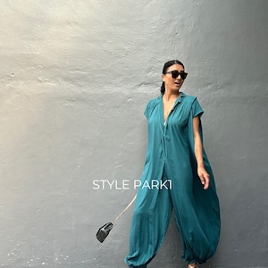 Combinaison SMK17, robe élégante, combinaison d'été, style luxueux, boutique, élégante, vacances à Bali, robe de nuit d'été image 5