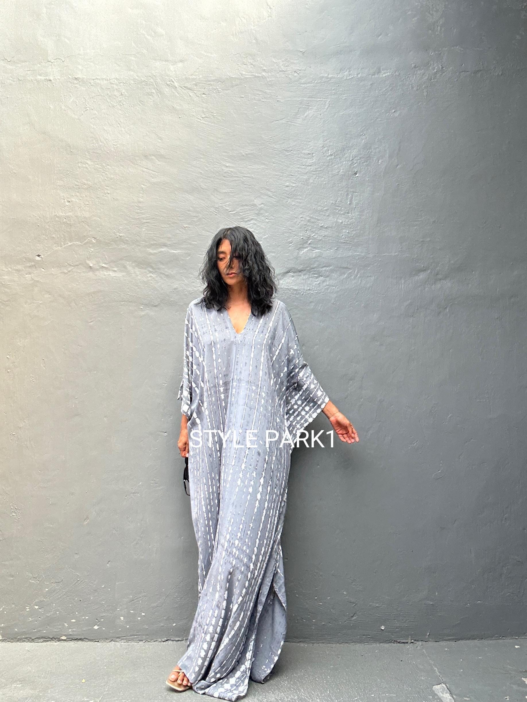 Vktl30/for Tall Women , Tie Dyed ,long Kaftan Simple Dress, Stylish,  Elegant, Miami,lbiza,holiday Dress,evening Dress,loose Fit - Etsy