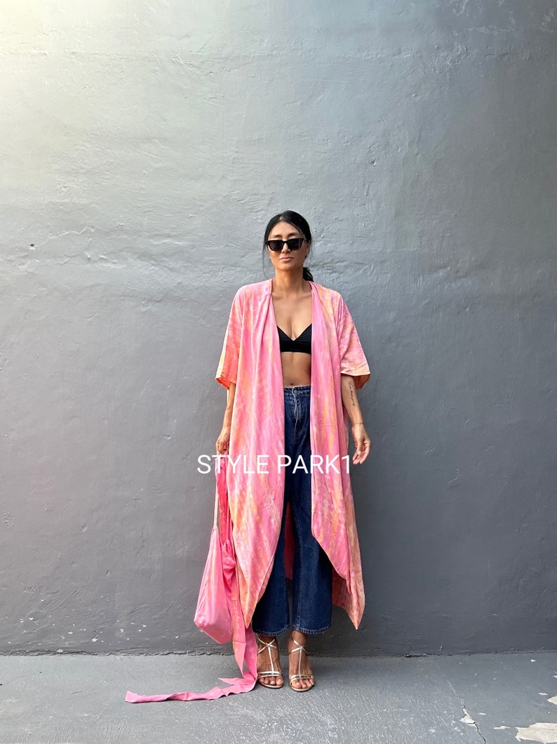 OKN99/Giacca Kimono,Vacanze,Boho,Vestibilità ampia,giacca, copricostume da spiaggia, Cardigan estivo immagine 3