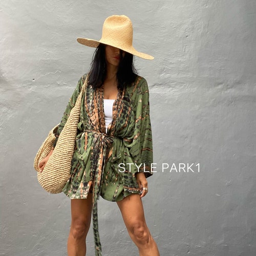 Lkp98/short Kimono Robe Summerunisex 