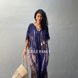 LN23/Sukienka kaftan, strój wypoczynkowy, narzutka na bikini, sukienka plażowa, boho chic, sukienka letnia