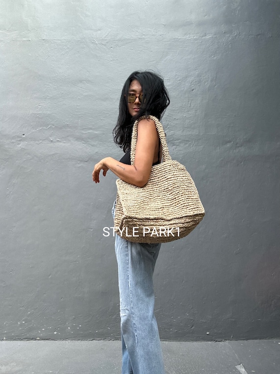 BA19/Woven bag,Beach bag ,Straw bag , Natural Bag,Bali bag,raffia