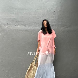 UB04/Maxi dress, Resort wear, Summer daily look, Boho dress,Simple,Home dress