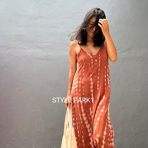 LY05/Maxi dress, Resort wear, Summer daily look, Boho dress,Simple,Home dress,Lyma dress image 1