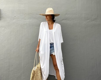 white maxi beach cover up