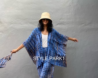 UMK04/Aladdin pants  Two piece kimono set,Resort wear,Loose Fitting,Summer Outfits ,Unisex,Loungewear sets,Life style