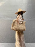 BA01/Woven bag,Beach bag , Oversized bag,Straw bag , Natural Bag,Bali bag,raffia product logo