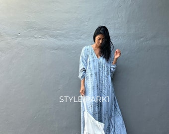 FL144/Over length, maxi dress, Vacation dress, Holiday dress,