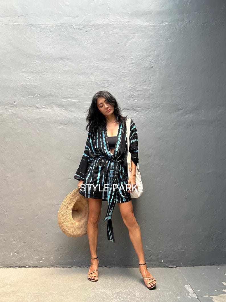 Straw Robe Lkp166/new, Short Kimono, Robe,summer,unisex Kimono,beach Cover Up - Etsy