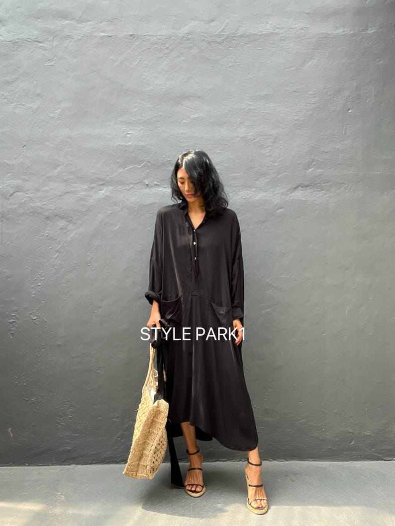 long sleeve a line mini dress A-Line – POST MERIDIEM 90s Black Velvet Evening Neckline_Deep V Neck Size:Small (4'10