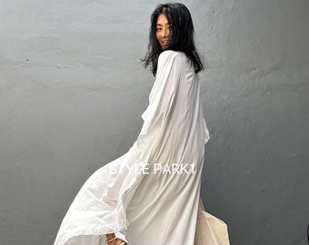 TB01/Maxi dress,Romantic dress, kaftan dress,loose fit,Resort wear ,lounge wear,White party