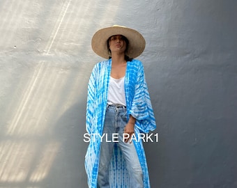 LK33/ Kimono, Robe, Summer,Unisex Kimono,Lounge wear,Tropical holiday