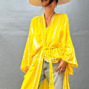 LKSB30/For tall women,Oversized Long Kimono, Robe, Summer,Unisex Kimono,Tall Womens,Vacations, Plus size zdjęcie 6