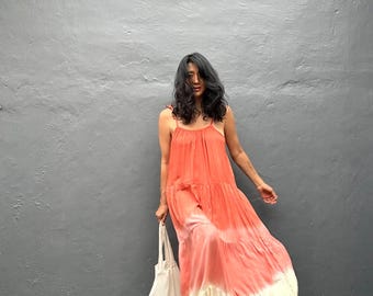 JN01Maxi dress, Resort wear, Summer daily look, Boho dress,Simple,Home dress