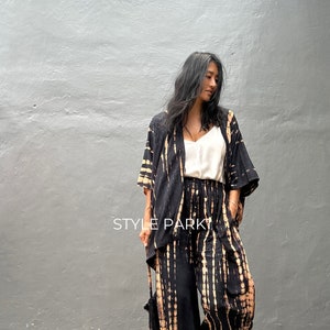 UMK142/Aladdin pants  Two piece kimono set,Resort wear,Loose Fitting,Summer Outfits ,Unisex,Loungewear sets