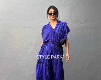 SMK23/ Jumpsuit, Stijlvolle jurk, Zomer jumpsuit, Luxe stijl, Boutique, Elegant, Bali vakantie, Zomernachtjurk