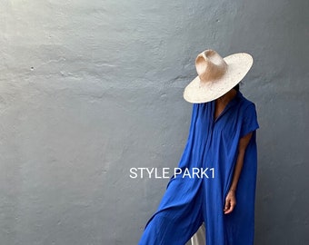 SMK09/ Combinaison, Robe élégante, Combinaison d'été, Style luxueux, Boutique, Élégant, Vacances à Bali, Robe de nuit d'été