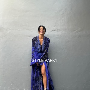LKB154/Oversized length Long Kimono, Robe, Summer,Unisex Kimono,Tall Women’s,Vacations, Holiday Look