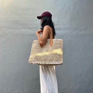BA20/Bolsa de tecido,Bolsa de praia,Bolsa grande,Bolsa de palha,Bolsa natural,Bolsa de Bali,Ráfia