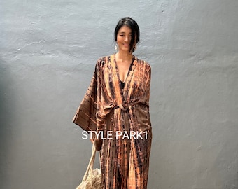 LK159/ Kimono longo, Robe, Verão, Kimono unissex, Mulheres altas, Presente para amigos