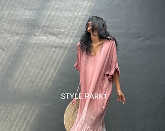 MA02/Kaftan dress , Resort wear, Bikini cover up, Beach dress, Boho chic ,Summer dress ,MIA