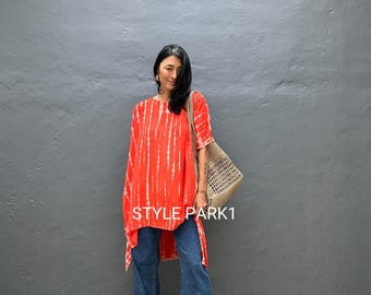JA18/Elegante vestido largo estilo boho, pareo, ideal para vacaciones, verano, uso diario o en resorts. Blusa holgada.