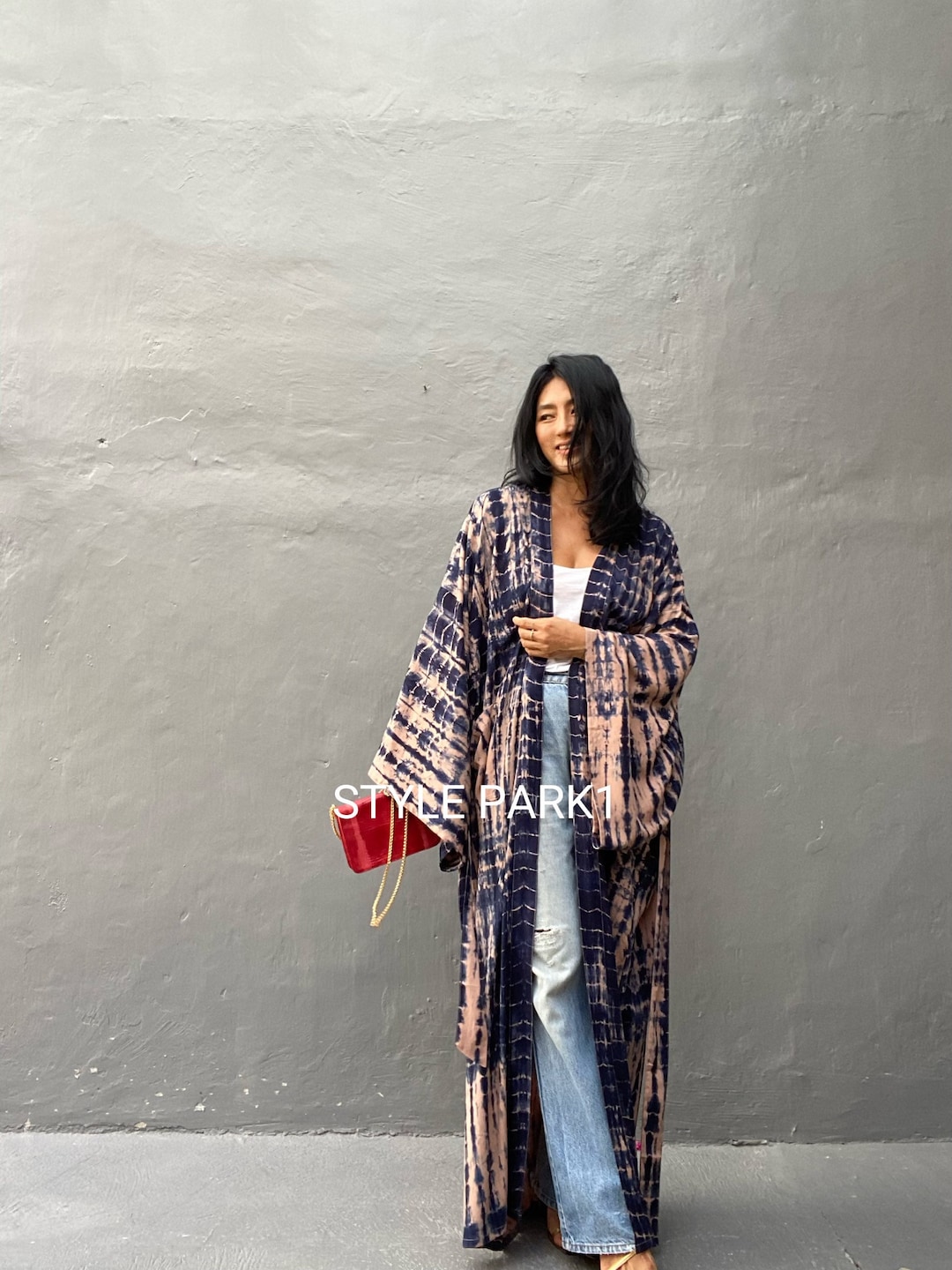 Lkb130/oversized Length Long Kimono, Robe, Summer,unisex
