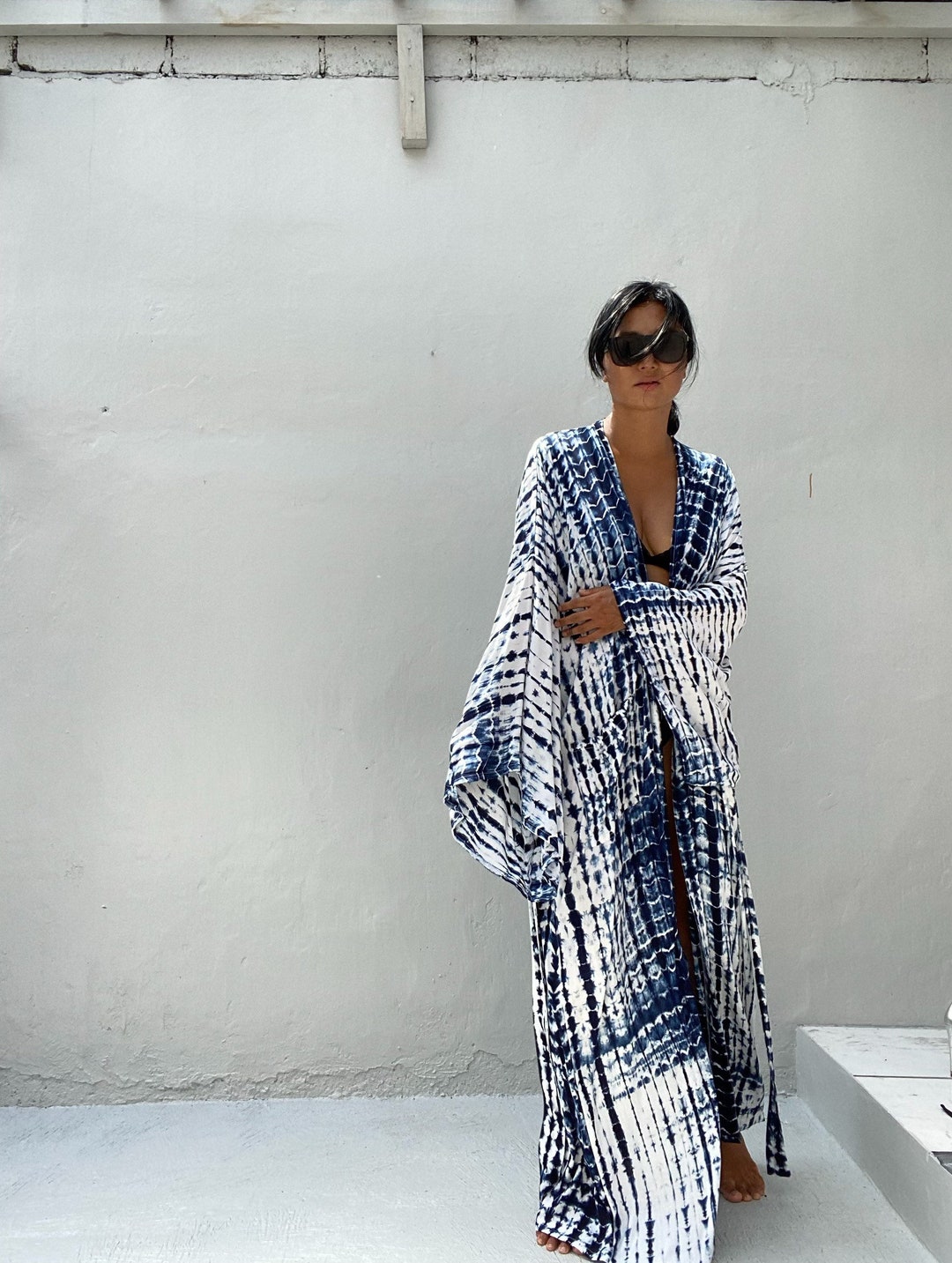 Lkb23/oversized Length Long Kimono, Robe, Summer,unisex Kimono,tall Womens,vacations, Holiday