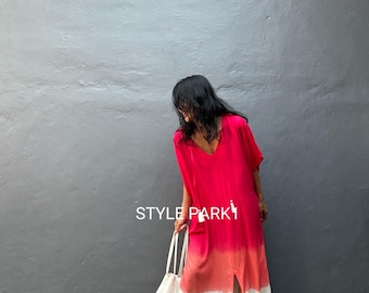 LN30/Kaftan dress , Resort wear, Bikini cover up, Beach dress, Boho chic ,Summer dress