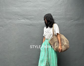 PY71/Yoga,Long Trendy ,Boho Pants,Wide Leg,Beach Pants, Whole body,Airplane