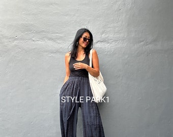 Y45/Yoga,Long Trendy ,Boho Pants,Wide Leg,Beach Pants, Whole body,Airplane