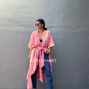 OKN99/Giacca Kimono,Vacanze,Boho,Vestibilità ampia,giacca, copricostume da spiaggia, Cardigan estivo immagine 6