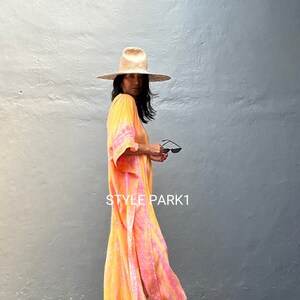 KTM141/Midi Kaftan simple Dress, stylish, Elegant, Miami,Ibiza,Holiday Dress,Evening dress,loose fit zdjęcie 10