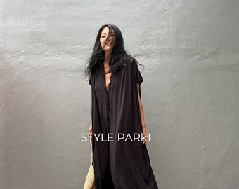 SMK01/Black Jumpsuit, Stylish dress, Summer jumpsuit, Luxury style , Boutique, Elegant, Bali vacation, Summer night dress