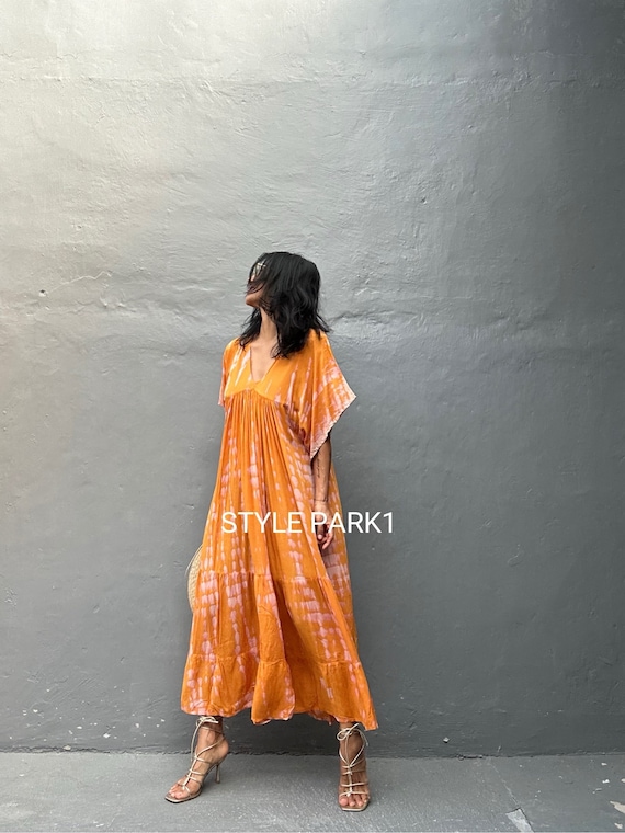 LV23/Maxi Dress, Resort Wear, Summer Daily Look, Boho Dress,Simple,Home Dress